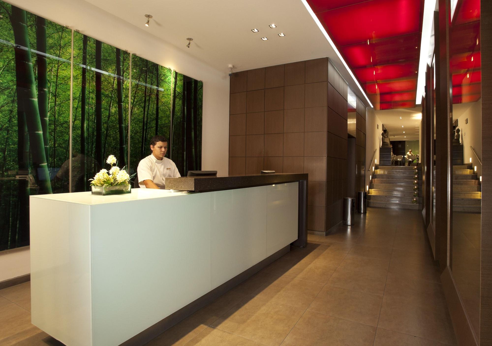 San Simon Hotel Pereira By Soratama Zewnętrze zdjęcie The reception area of the hotel